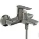 Wandarmatur in Silber von Ideal Standard, mit einem einheitlichen Design und separatem Wasserhahn, geeignet für Badezimmeranwendungen.